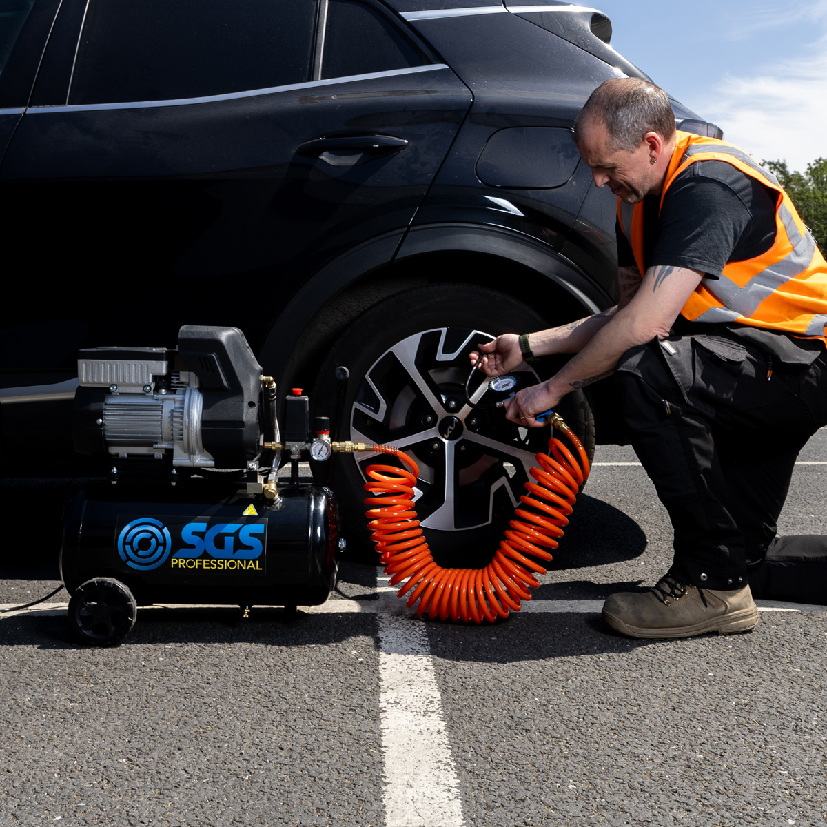 SGS Pro 24L Air Compressor with Brushless Motor Oil Free 1.5HP SC24QPRO